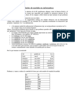 Unidades de Medida en Informatica