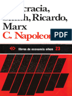 Fisiocracia, Smith, Ricardo, Marx C Napoleoni