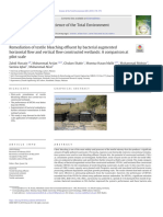 Remediation of Textile Bleaching Effluent by Bacterial Augmented Horizontal Flow and Vertical Flow Constructed Wetlands: A Comparison at Pilot Scale