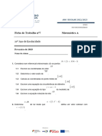 Ficha de Trabalho Nº 7 10º Ano Jan 2023