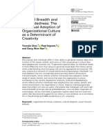 Choi Et Al 2023 Cultural Breadth and Embeddedness The Individual Adoption of Organizational Culture As A Determinant of