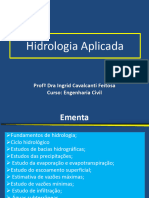 Aula 1 - Fundamentos de Hidrologia e Climatologia