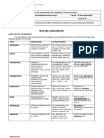 Guía de Lenguaje 5° Conectores