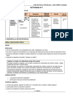 4° Grado - Educación Fisica Sesión N°01