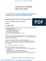 Ethical Legal Issues in Canadian Nursing 3 Edition Test Bank