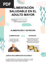 Alimentación Saludable en El Adulto Mayor