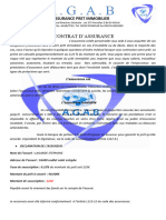 Contrat D'assurance A.G.A.B Benin