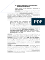 Contrato de Cesión de Derechos y Transferencia de Propiedad de Inmuebles