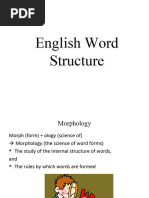 Week 1 - Word Structure