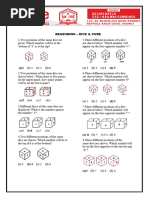 Reasoning - Dice & Cubes