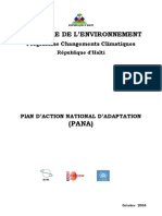 Environnement Plan D'action Haiti