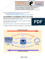 Chaleur Sensible, Chaleur Latente