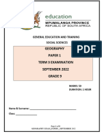 Geography Grade 9 t3