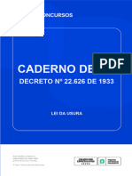 Caderno de Lei - Decreto #22.626 de 1933 (Atualizada em 22.03.23)