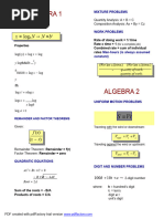 MATH Formulas