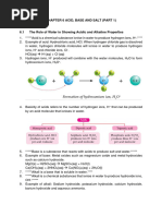 Chapter 6 Acid, Base and Salt Note and Exercise (New Set)