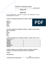 Lengua Castellana - Pau 2022 - Repaso