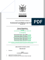 Communal Land Reform Act 5 of 2002-Regulations 2003-037