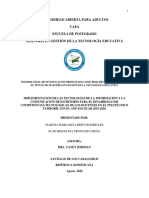 Universidad Abierta para Adultos Uapa Escuela de Postgrado Maestría en Gestión de La Tecnología Educativa