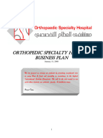 Orthopedic Specialty Hospital Business Plan