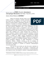 Resenha IntroducaoaAntropologiaMissionariaLidorio