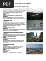 Energy Sources in The Philippines