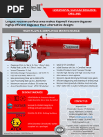 Horizontal Vacuum Degasser