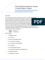 Solution Manual For Statistical Inference Second Edition George Casella Roger L Berger