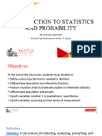 Co1 - Introduction To Statistics and Probability