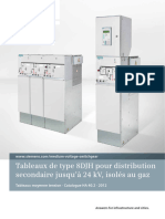 Tableaux de Type 8DJH Pour Distribution Secondaire Jusqu À 24 KV, Isolés Au Gaz