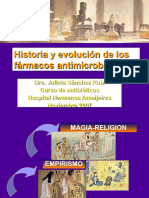 Historia y Evolucion de Los Farmacos Antimicrobianos