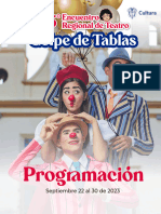 Programación Del Encuentro Regional de Teatro Golpe de Tablas en Baranoa