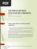 Generalidades Titulos de Credito