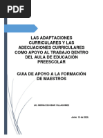 MLNICONF2310 - Las Adaptaciones Curriculares y Adecuaciones Curriculares