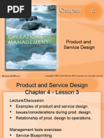 Product and Service Design