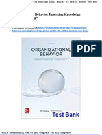 Organizational Behavior Emerging Knowledge Global Reality 8th Edition Mcshane Test Bank