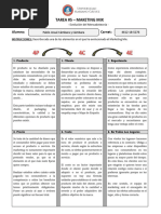 Tarea #5. Evolución Marketing Mix. 