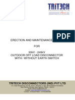 Tritech - ERECTION AND MAINTENANCE MANUAL FOR 33kV - 245kV