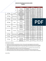 SG-X - Schedule For EOY Examination 2023