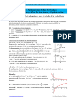 Tema 7-Aplicación Derivadas. Representación Gráfica de Funciones y Optimización