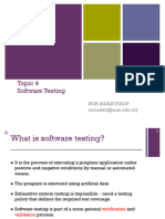 Topic 4 - Software - Testing (SE)