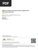 Mythes Et Limites de La Gouvernance Globale Des Télécommunications