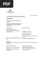 New Staff Entry Assessment form-EURO WATER PROJECT