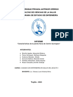 Características de La Planta Física de Centro Quirúrgico y Cuidados Postoperatorios Inmediatos