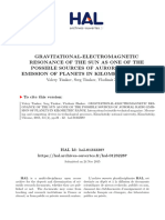 Electromagnetic Resonance of The Solar Sysytem