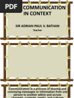 1st Module Nature and Elements of Communication