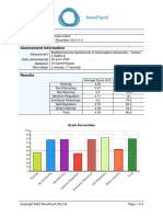 MAIA 2 Assess Awareness of Bodily Sensations Interoception Scoring Report