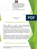 Interdisciplinaridade e Formação de Professores.