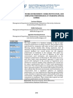 The Influence of Work Environment, Work Motivation, and Compensation On Employee Performance at Waroeng Special