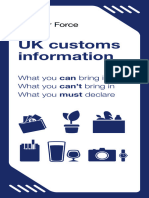 UK Customs Leaflet